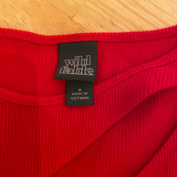 Wild Fable One Shoulder Red Dress - Picture 2 of 2